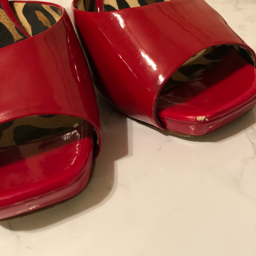Jessica Simpson Red Patent Leather Pumps 👠💋❤️ - Picture 3 of 8